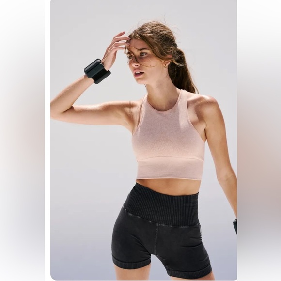 {NWOT Free People Movement Every Single Time Bra Tan Black XS/S & Red M/L} - Picture 3 of 13